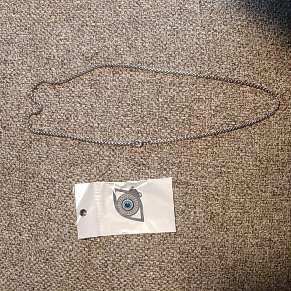 Stainless steel necklace evil eye - Picture 1 of 2